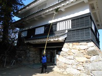 活動報告：12/27吉田城鉄櫓すす払い等実施しました