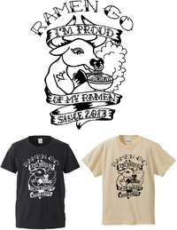 「らーめん　ごう」さんの3周年Tシャツデザイン