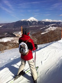 車山でＳＫＩ